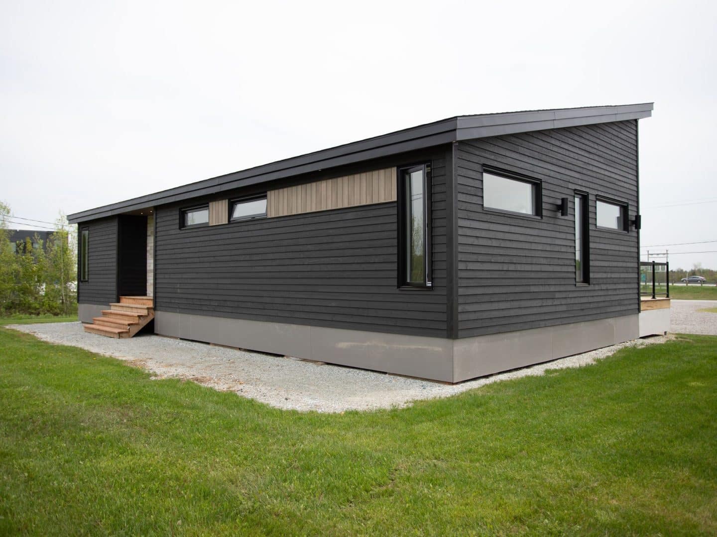 L'Esplanade is a Mediterranean-style chalet. A real realization with the view from the outside.